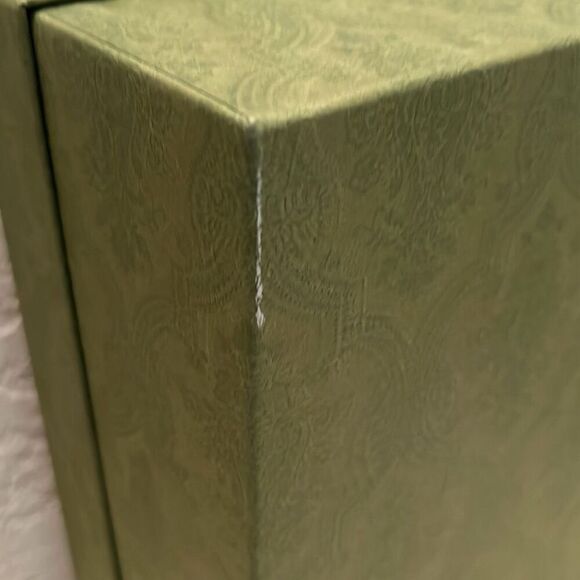 Gucci Olive Green Baroque Floral Logo Gift Storage Box Medium Sized - Picture 4 of 7